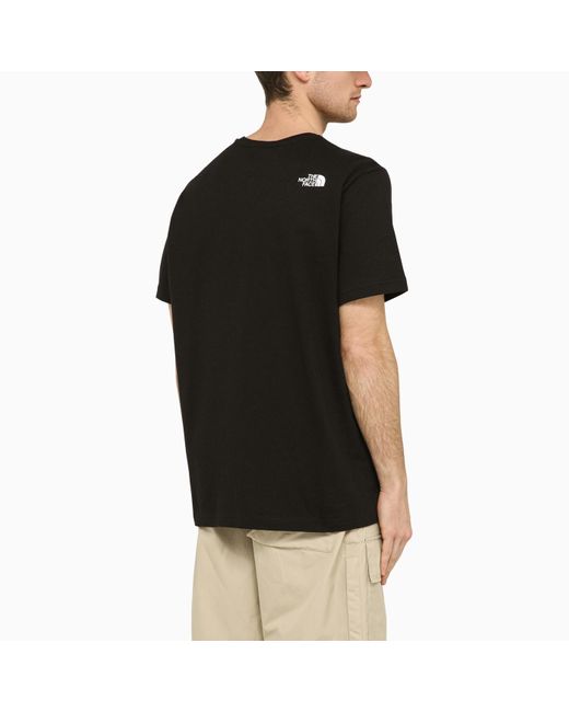 The North Face Black Logo Print T Shirt for men