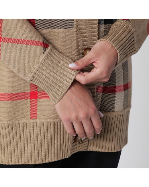 Burberry Natural Check Cardigan