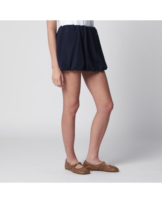 DUNST Blue Voluminous Mini Skirt