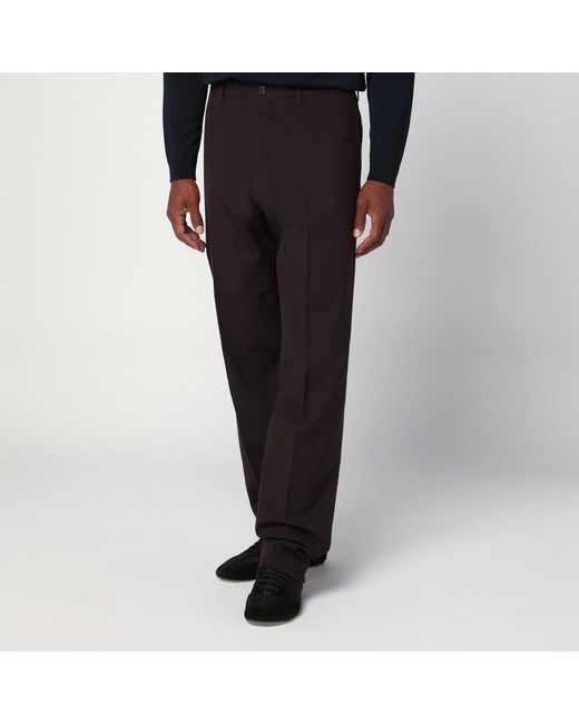 Prada Black Wool Trousers for men