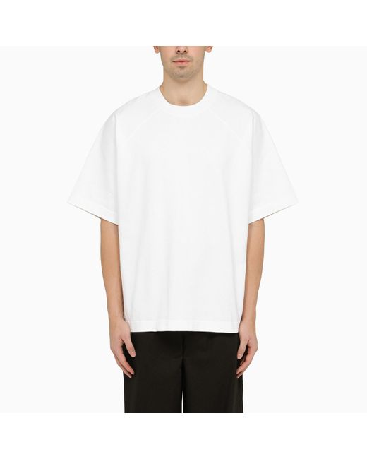 Studio Nicholson White Oversize Crewneck T-shirt for men