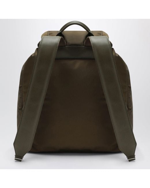AMI Green Marcel Truffle-Colored Nylon Backpack