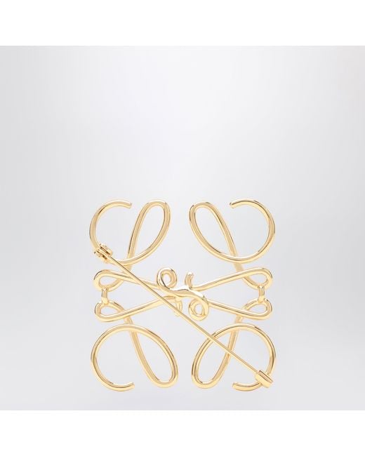 Loewe Metallic Anagram Brooch