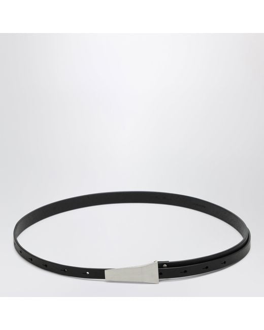 Rick Owens Black Trunk Belt Leather Belt for men