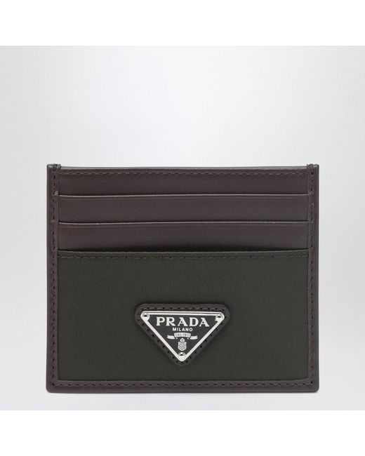 Prada Black Speedrock Card Holder for men