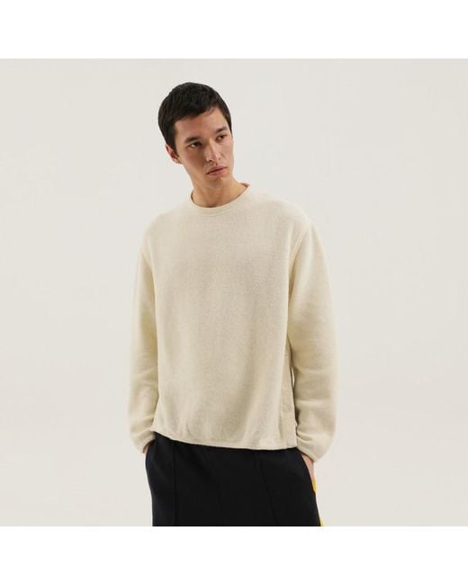 Maglione a coste con spacchi di 1989 STUDIO in Natural da Uomo