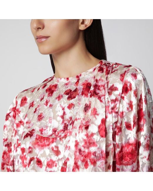 Isabel Marant Red Firma Blouse