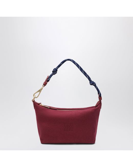 Miu Miu Red Cherry/Baltic Gabardine Pouch