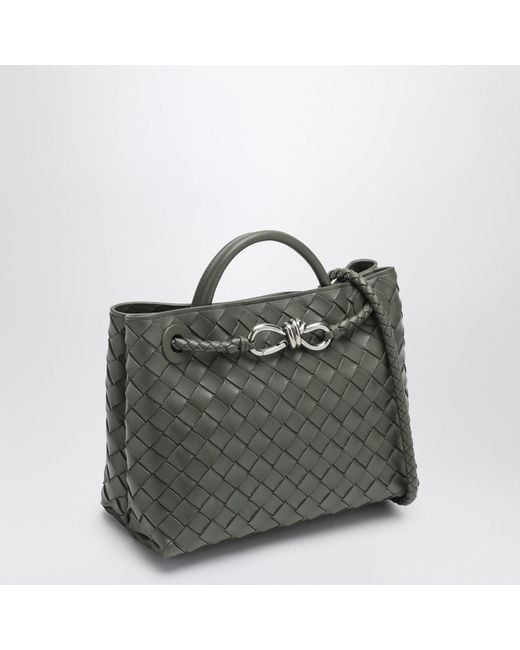 Bottega Veneta Gray Andiamo Small Bag