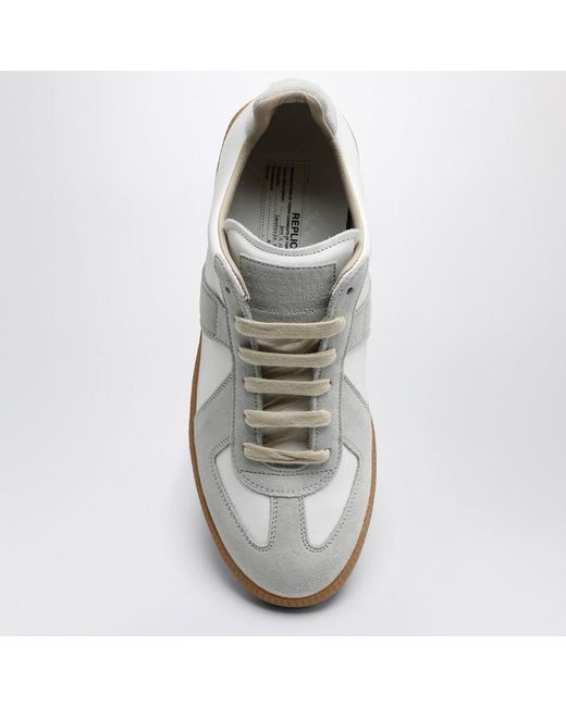 Sneaker replica bianca e grigia di Maison Margiela in White