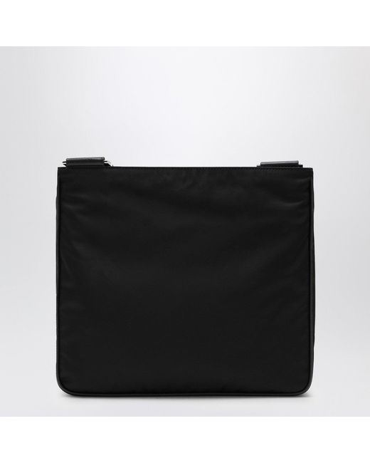 Prada Black Re-Nylon Messenger Handbag for men