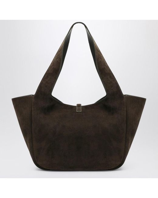Sac Le 5 À 7 Bea En Daim Vert Mousse Saint Laurent en coloris Black