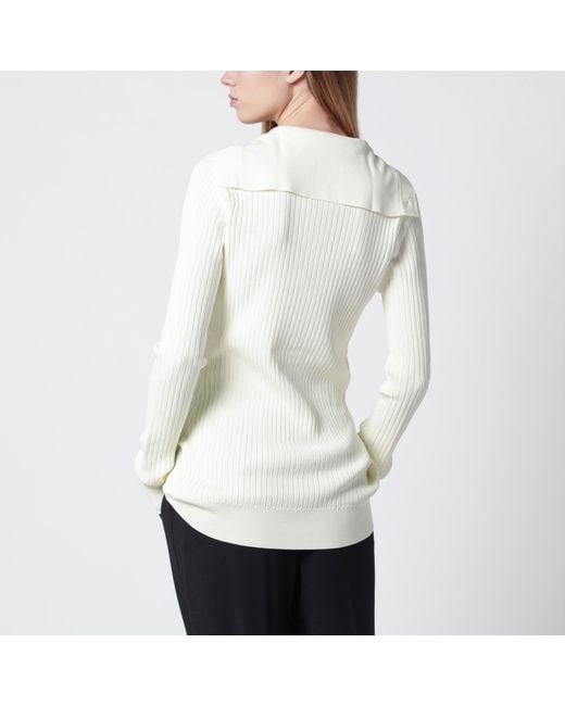 Entire studios White High-Neck Henley Top
