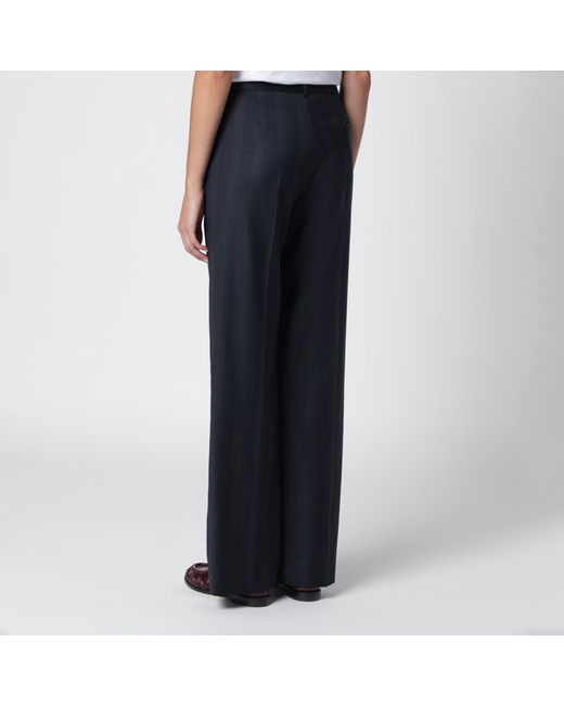 Blazé Milano Blue Prince Of Wales Pattern Lundy Trousers