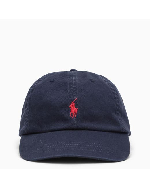 Polo Ralph Lauren Blue Baseball Cap With Logo for men