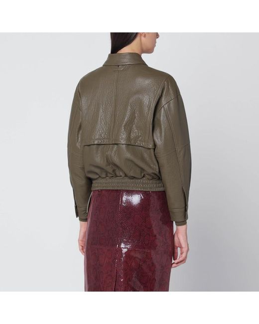 Salvatore Santoro Brown Leather Bomber