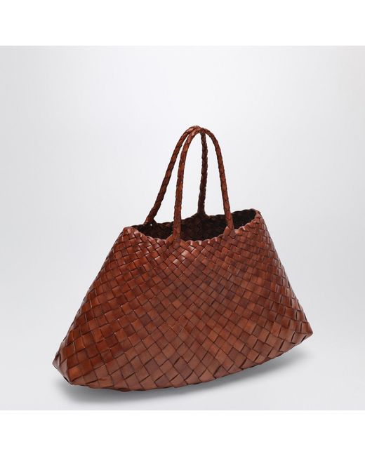 Dragon Diffusion Brown Santa Croce Small Bag Light