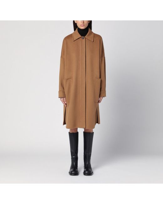 Max Mara Brown Cashmere Chemise Coat