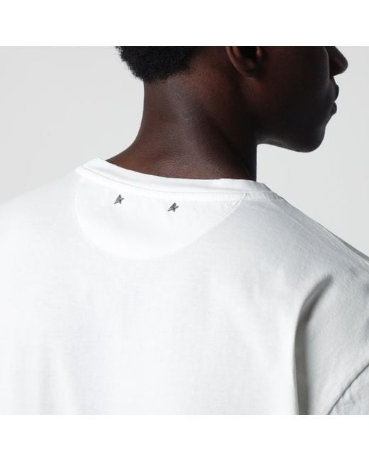 Golden Goose Deluxe Brand White Cotton T-Shirt for men