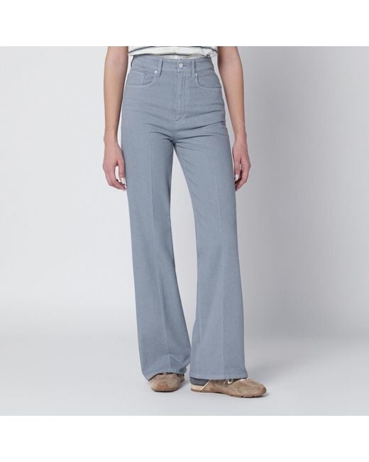 A.P.C. Bluegrey Cotton Trousers