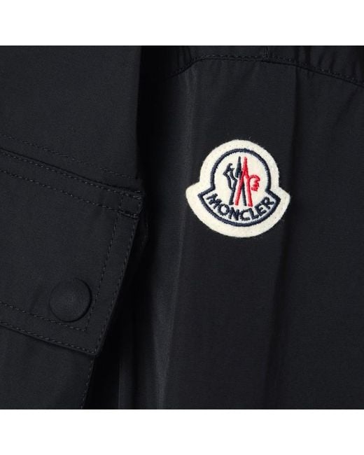 Parka con zip in nylon di Moncler in Black