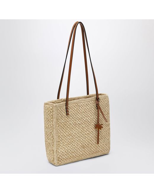 Manebí Metallic Raffia Tote Bag