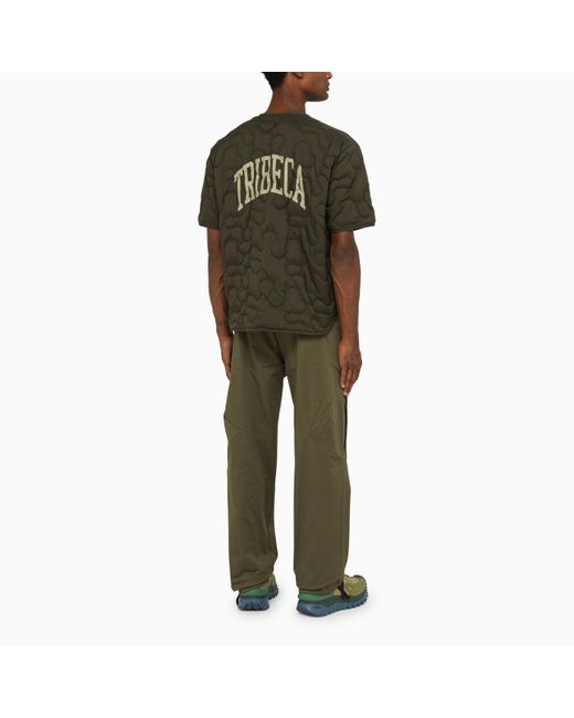 MONCLER X SALEHE BEMBURY Green Dark Padded Shirt for men