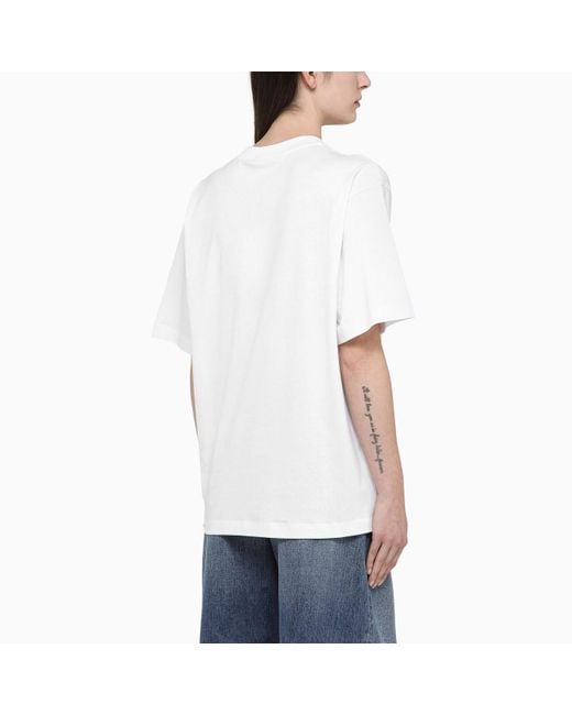 Marni White T-shirt With Logo-print