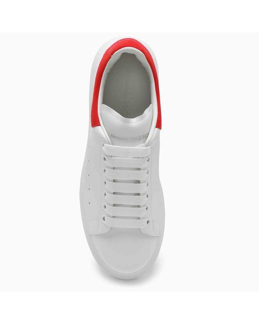 Sneaker oversize bianca/rossa di Alexander McQueen in White da Uomo