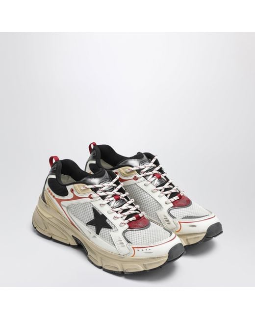 Golden Goose Deluxe Brand White Lightstar Sneakers for men