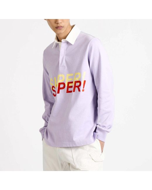 J.W. Anderson Purple Lilac Super Super Polo Shirt for men