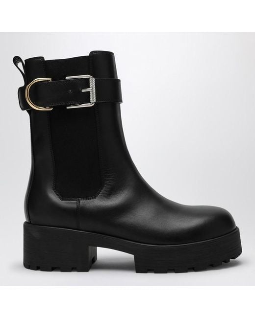 Givenchy Black Stylish Chelsea Boots With 5Cm Heel For
