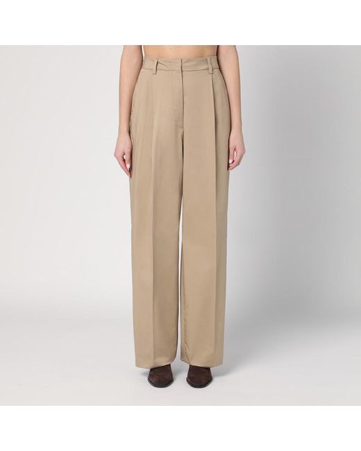 Pantalone ampio axel color sabbia di Thelatest in Natural