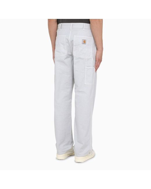 Carhartt Gray Single Knee Pant Sonyc Silver In Cotton for men