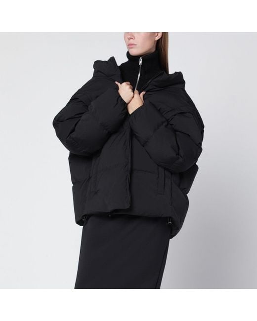 MM6 by Maison Margiela Transformable Padded Black Jacket