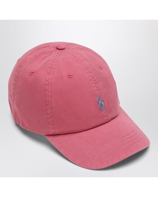Polo Ralph Lauren Pink Baseball Cap With Logo for men