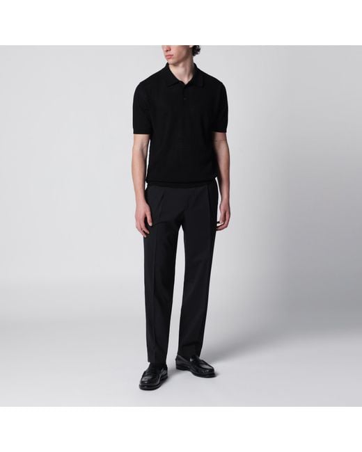 Santaniello Black Trousers for men
