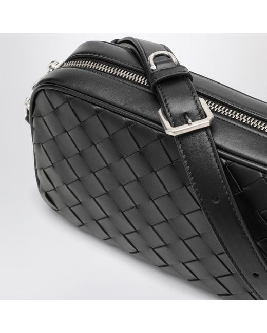 Borsa camera bag intrecciato mini nera di Bottega Veneta in Black da Uomo
