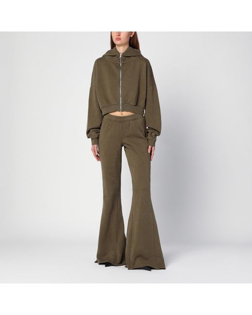 Entire studios Brown Organic Cotton Military Flared Trousers