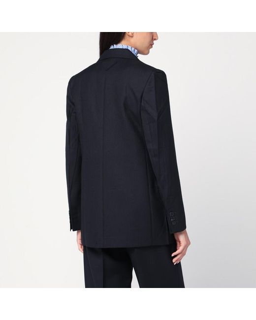 Prada Blue Single-Breasted Jacket