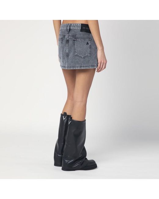 The Attico Blue Minirock Aus Denim