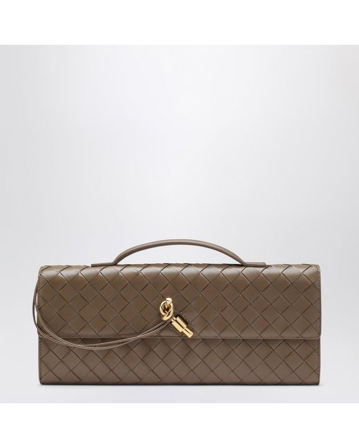 Bottega Veneta Brown Andiamo Clutch