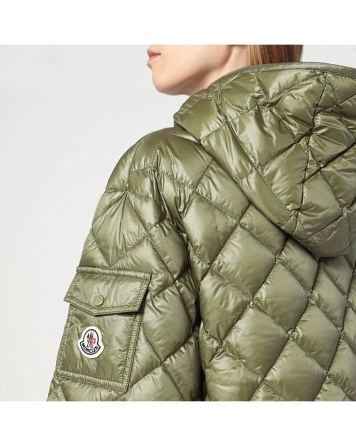 Giacca trapuntata in nylon di Moncler in Green
