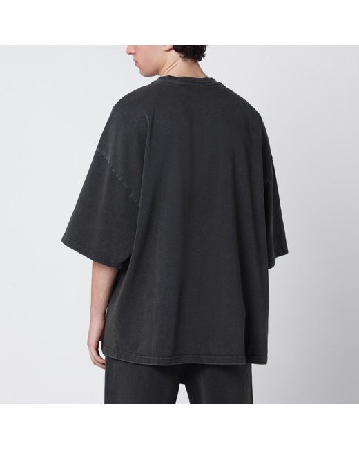 Entire studios Black Washed Boxy T-Shirt for men