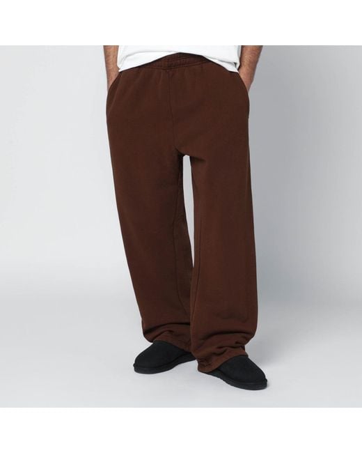 Entire studios Brown Dark Cotton Joggers for men