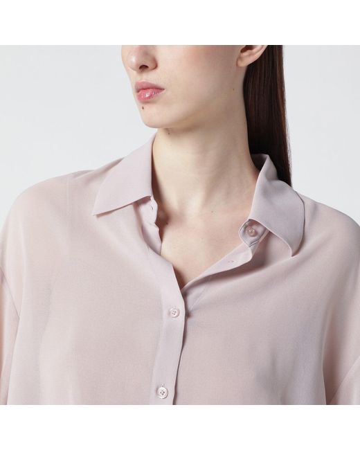 Frankie Shop Red Semi-Sheer Shirt