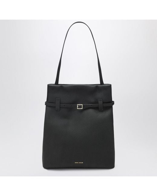 MANU Atelier Black Tote Du Jour Tote Bag