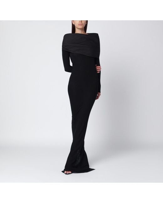 Entire studios Black Long Wool Dress