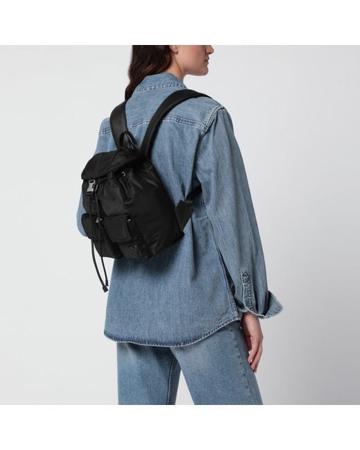 AMI Black Marcel Small Nylon Backpack