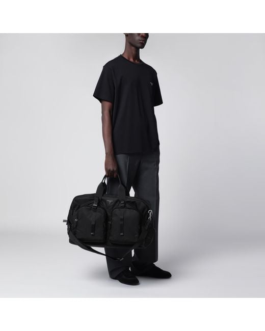 Borsa Da Viaggio Nera di Prada in Black da Uomo